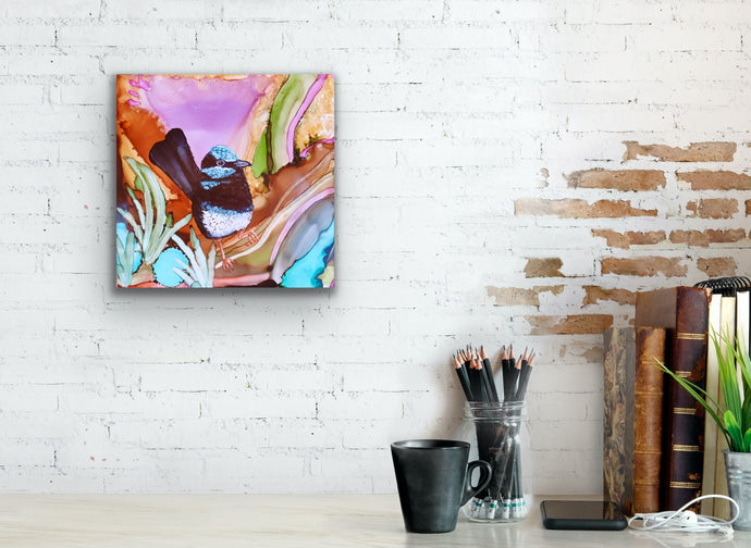 Whispers of a Blue Wren - Art Print