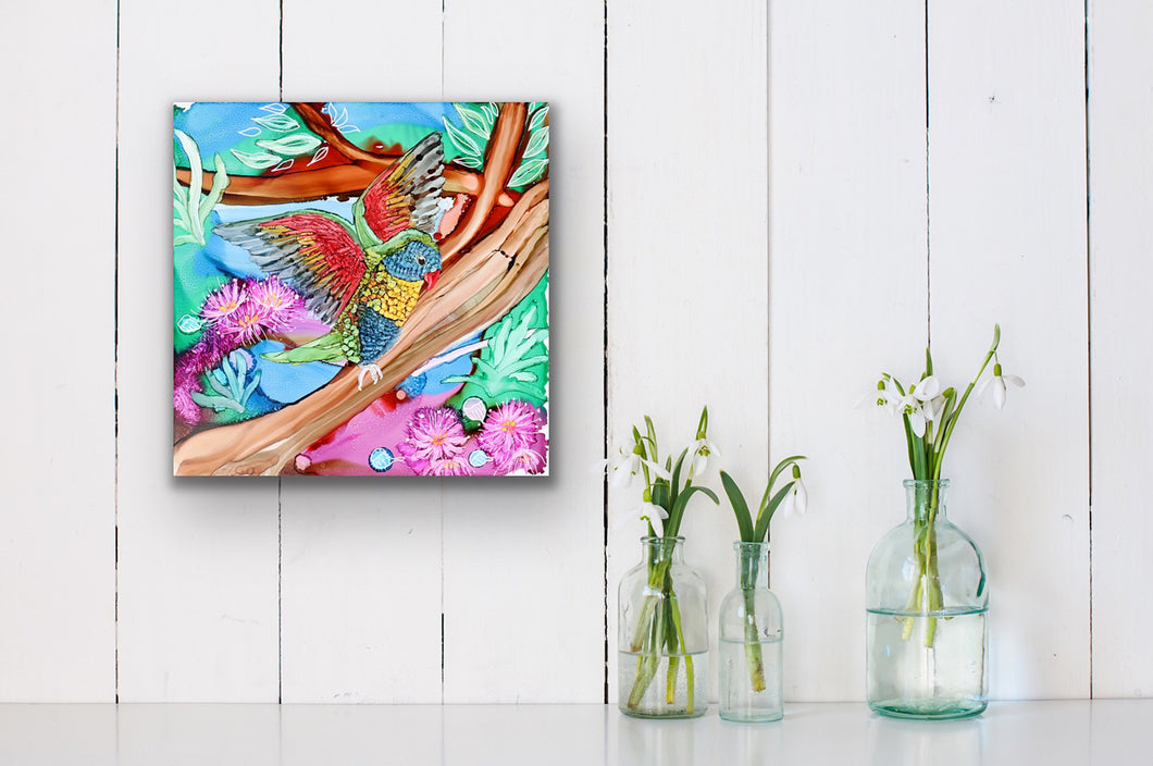 Rainbow Birdy - Art Print